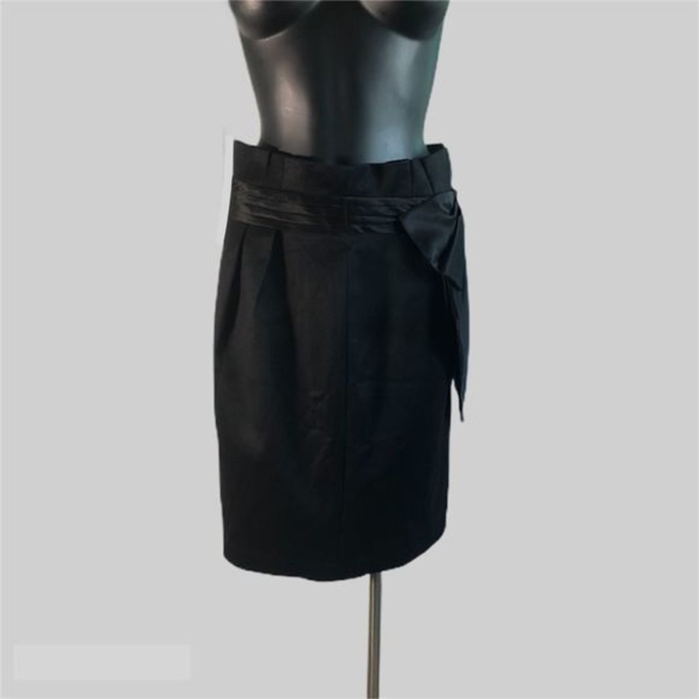 Plastic Island‎ Black Knee High Pencil Skirt Size 8